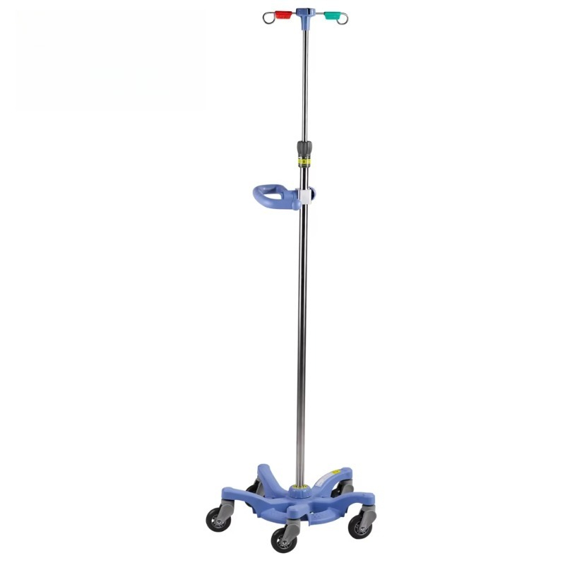 Iv Infusion Pole - Hospital Adjustable Pole Stand Portable Stainless