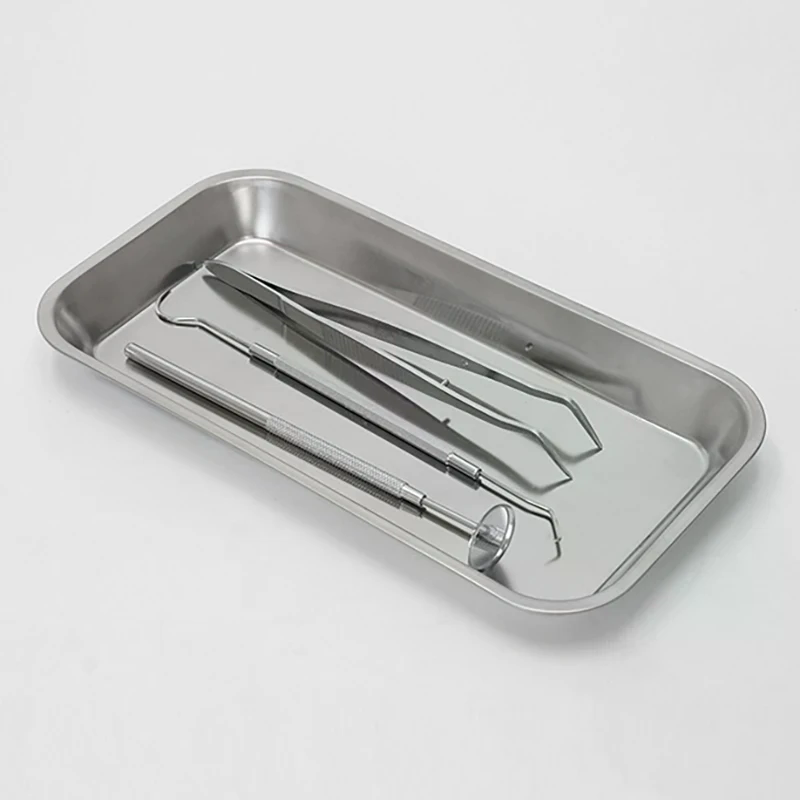 Medical Lab Equipments - 1pcs Kitchen Tray Stainless Steel Square
