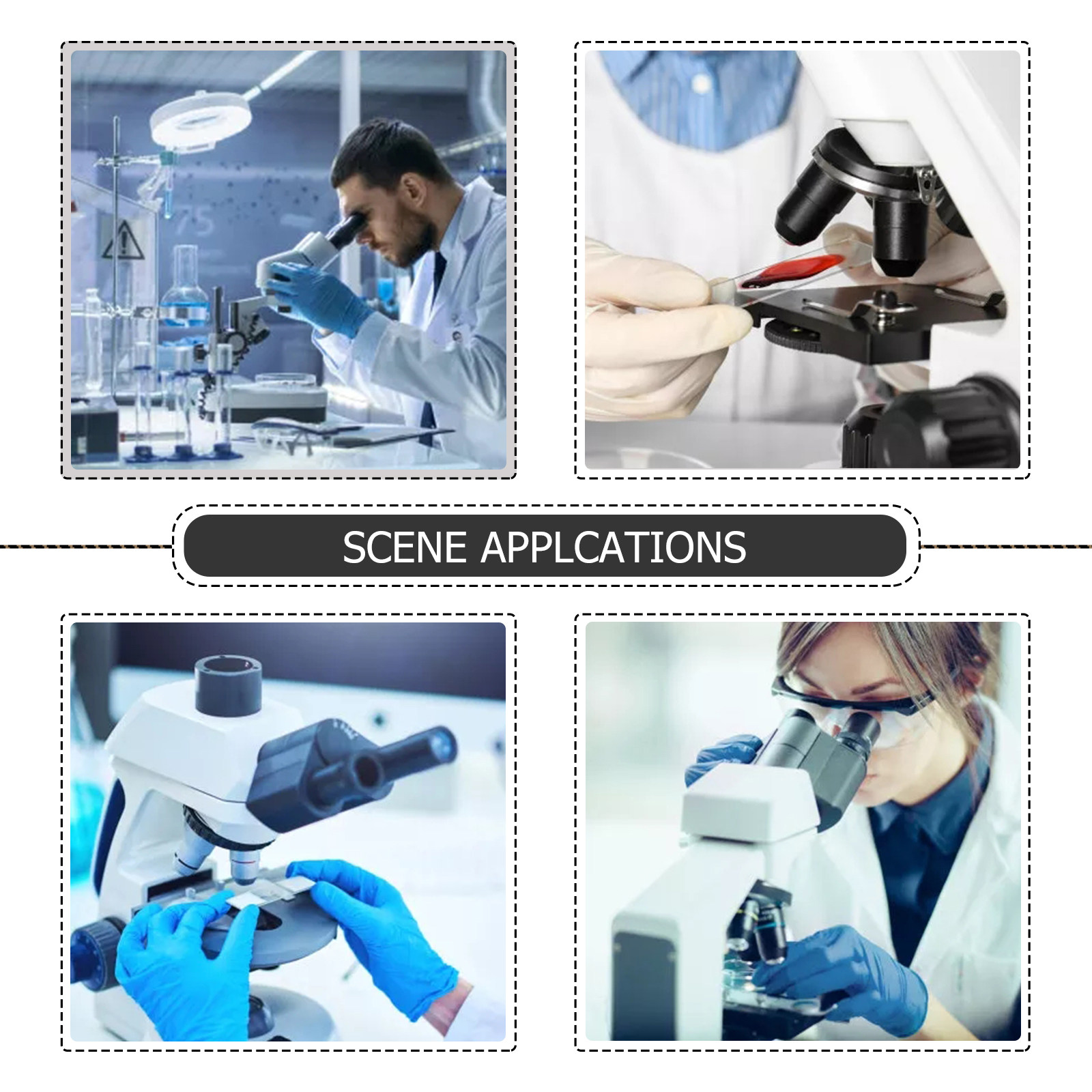 100Pcs Plastic Microscope Slid - Pathology Slide Storage 评论和价格
