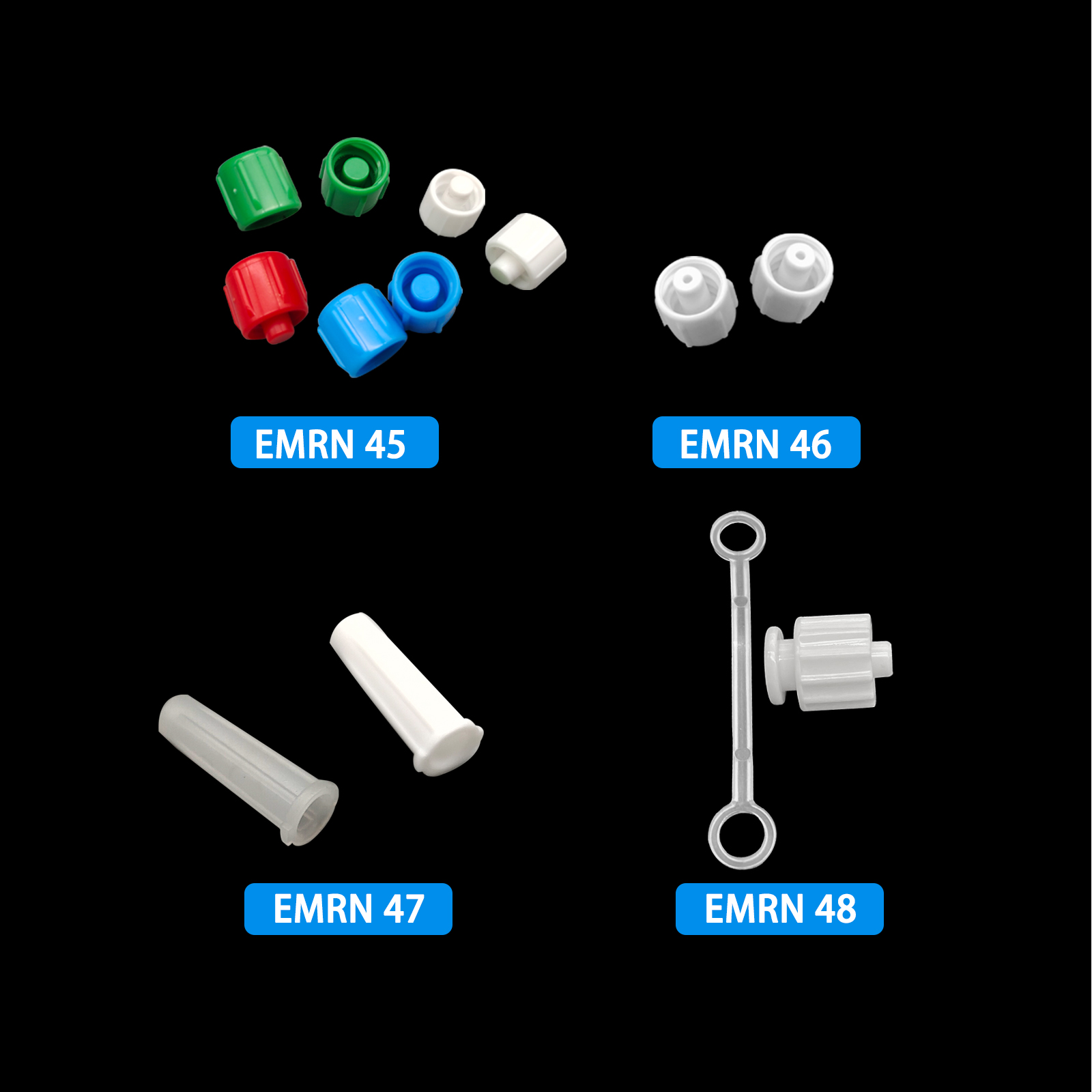 500pcs Male Luer Caps Hole for - Medical Lab 评论和价格